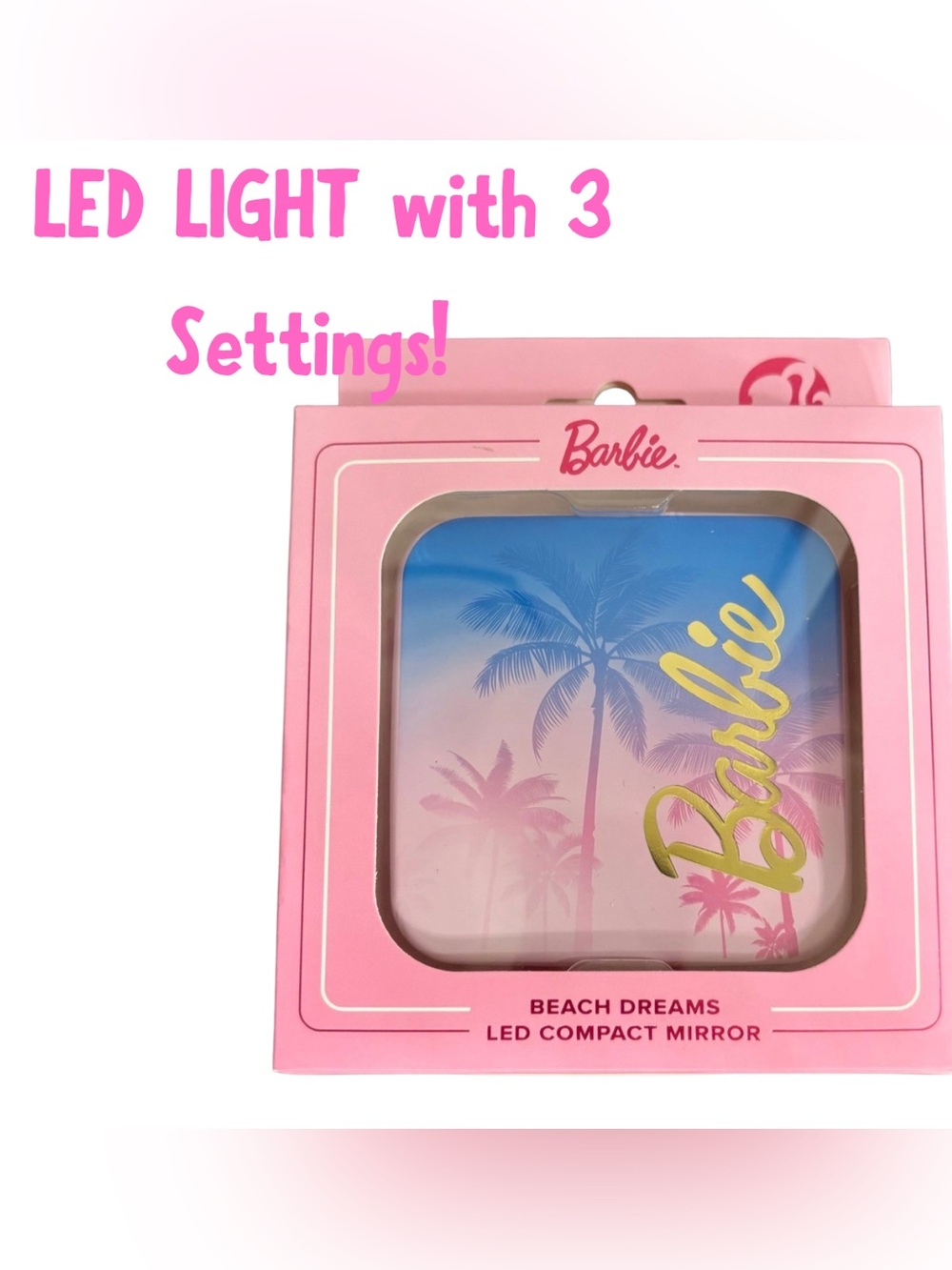 Impressions Vanity Barbie Beach Dreams Compact Mirror for Purses, Travel